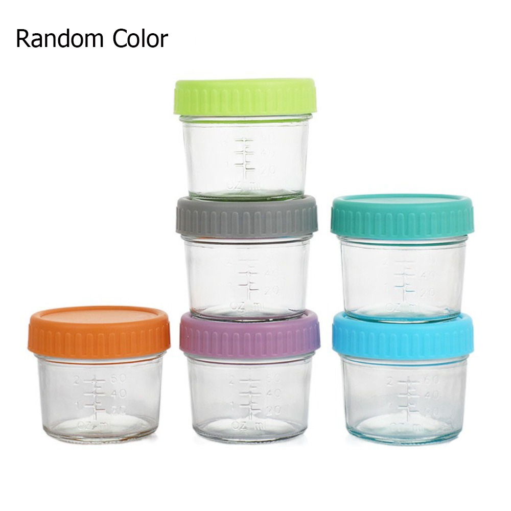 Baby Food Storage Jar - 6 szt. Uniwersalnych szklanych pojemników na