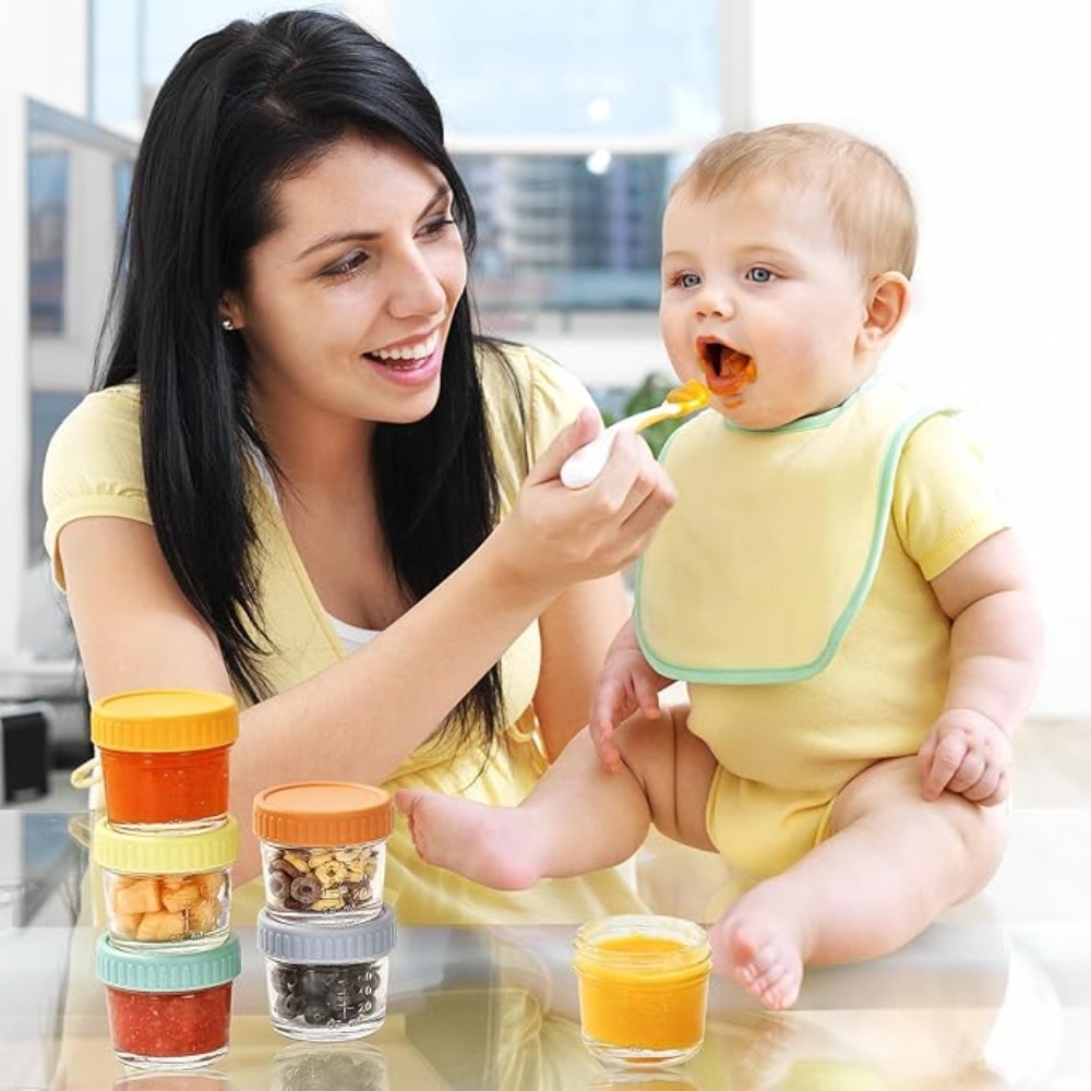 Baby Food Storage Jar - 6 szt. Szklane słoiki na żywność