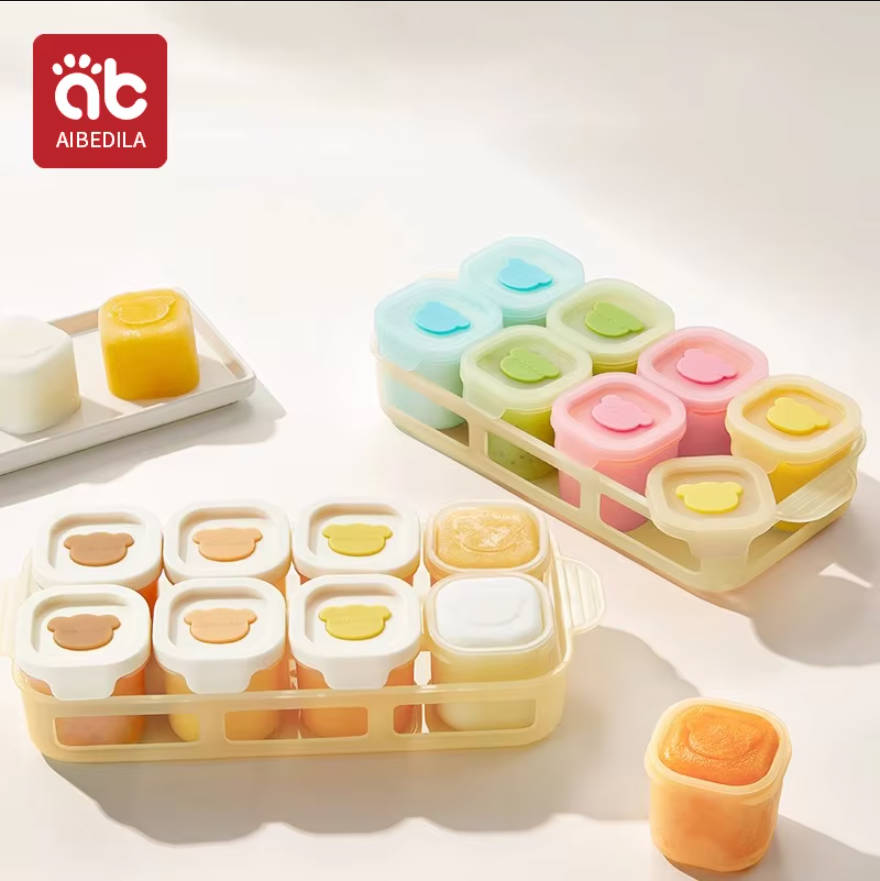 Baby Food Storage Jar - AIBEDILA Silikonowa Forma do Przechowywania Żywności
