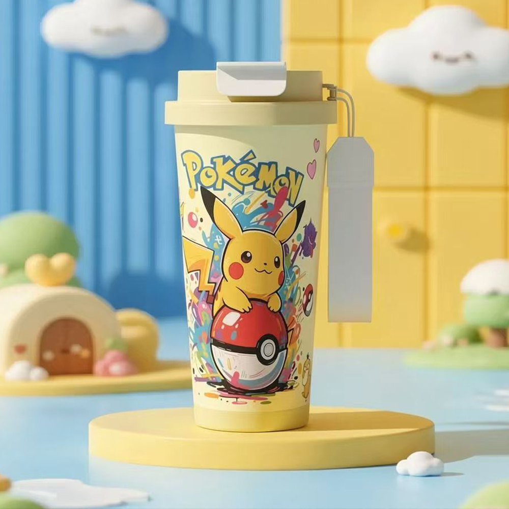 Żółty Pokemon Pikachu 520ml Te – Portable Bottle Warmer recenzja i cena