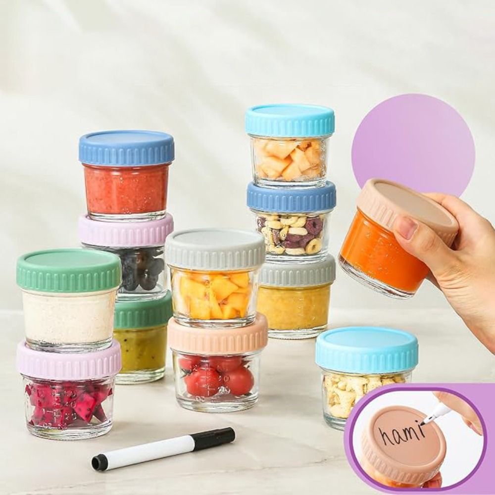 6 szt. Szklanych słoików typu  – Baby Food Storage Jar recenzja i cena